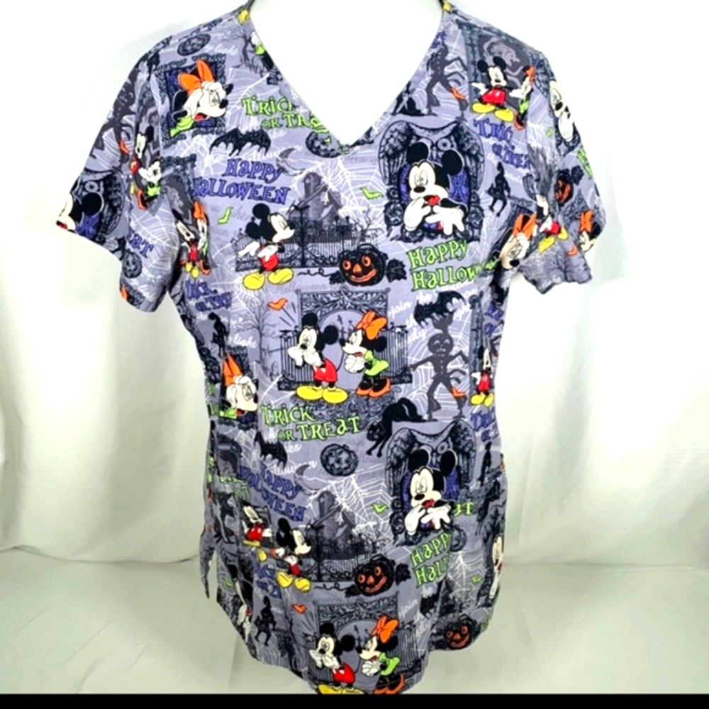 Rare Disney Haunted Mansion. Scrub Top